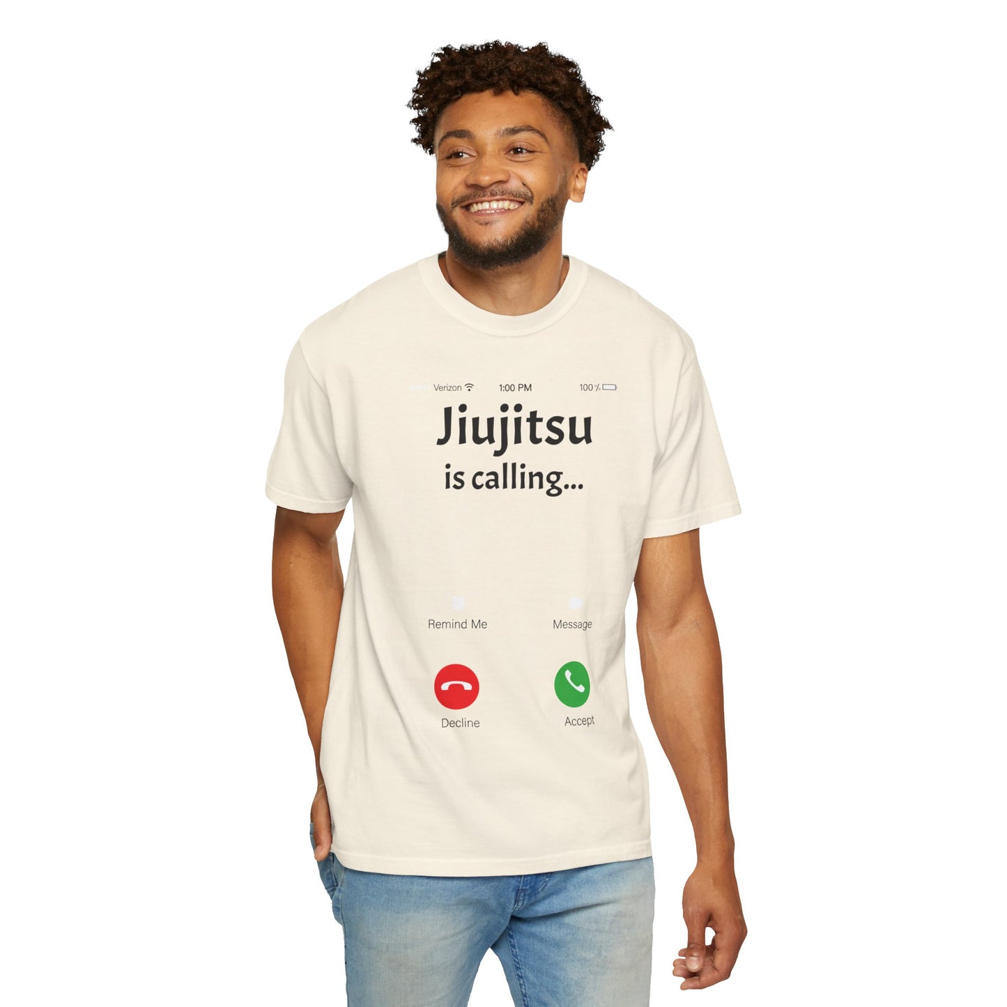 JIUJITSU IS CALLING Unisex Garment-Dyed T-shirt